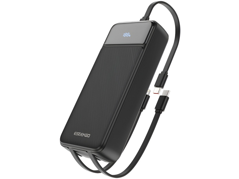 POWER BANK O BATERIA DE RESPALDO DE 3 CABLES USB CARGADOR DE EMERGENCIA 20000MAH PARA AVION