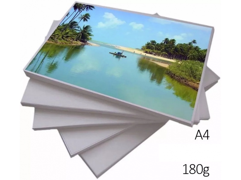 PAPEL FOTOGRAFICO A4 RESMA DE 20 HOJAS CALIDAD A 180GRS