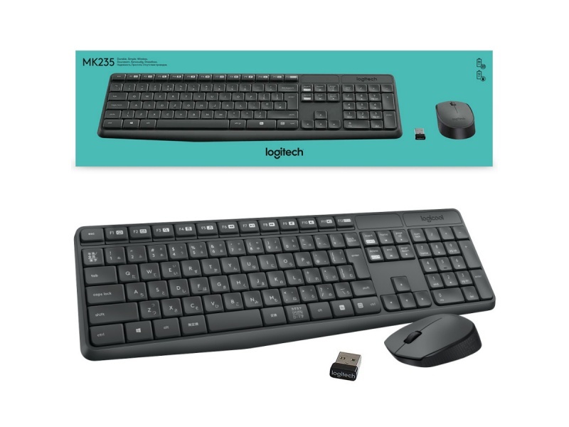 COMBO INALAMBRICO TECLADO EN ESPAOL Y MOUSE LOGITECH MK235