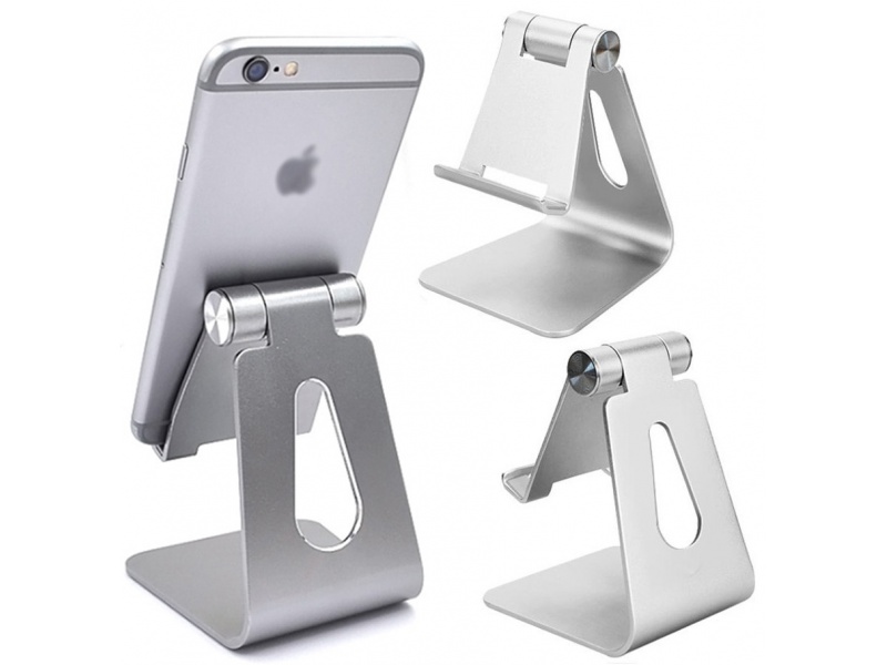 SOPORTE DE CELULAR MESA ESCRITORIO EN ALUMINIO UNIVERSAL PARA CUALQUIER MODELO