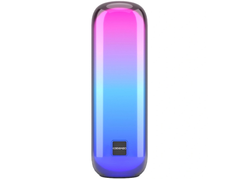 PARLANTE CILINDRO LUCES LED RGB BLUETOOTH 5.3 CON LECTOR MICRO-SD USB AUX JACK 3.5MM
