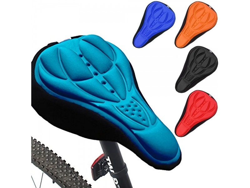 CUBRE ASIENTO CON GEL PARA BICICLETA SPINNING CICLISMO FUNDA