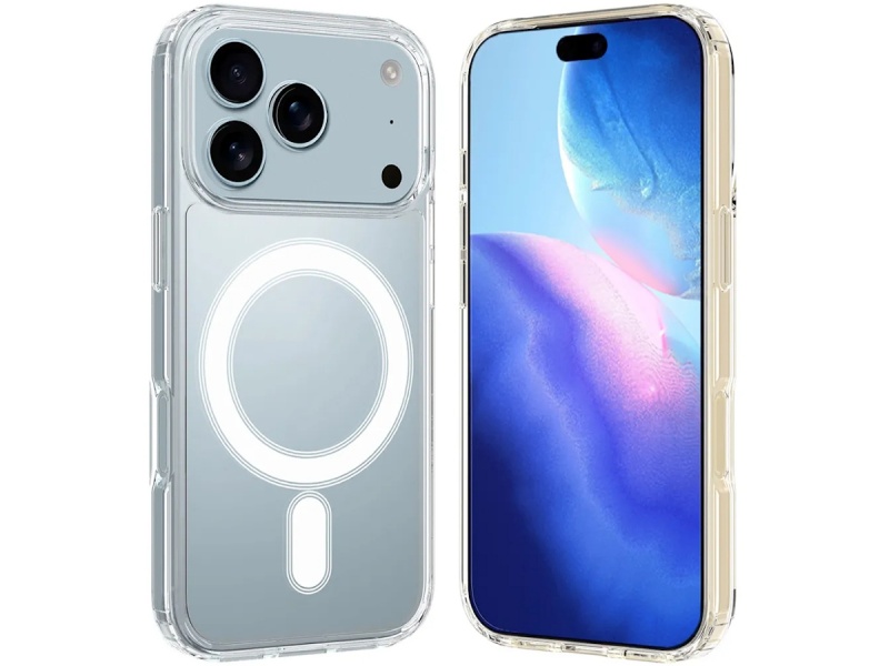 PROTECTOR TPU TRANSPARENTE PARA IPHONE 17 PRO COMPATIBLE MAGSAFE
