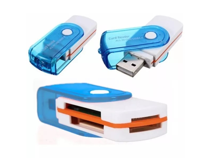LECTOR DE TARJETAS MEMORIA USB 2.0 SD MICROSD SDHC STICK M2