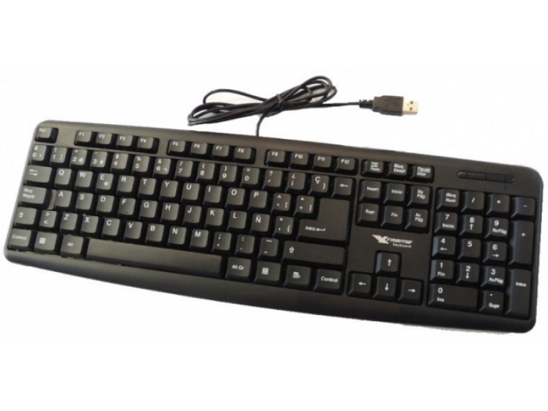 TECLADO EN ESPAOL CABLEADO USB XTREME TP-ZK520