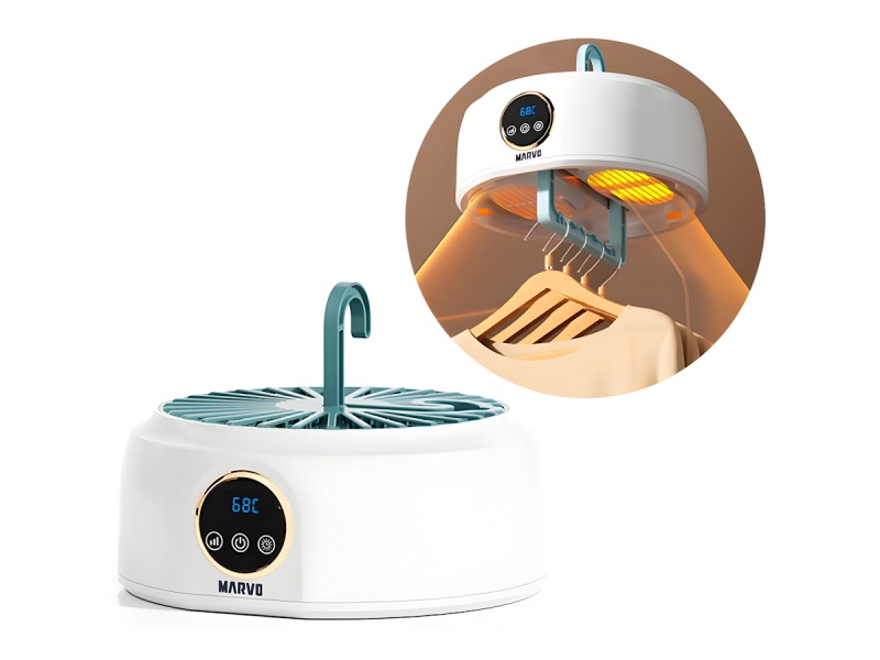 SECADOR DE ROPA PORTATIL ELECTRICO CON BOLSA DE CALOR MARVO HDR-004