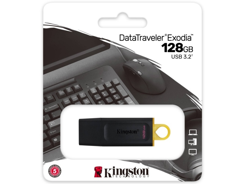 PEN DRIVE 128GB KINGSTON DATATRAVELER EXODIA PENDRIVE USB 3.2