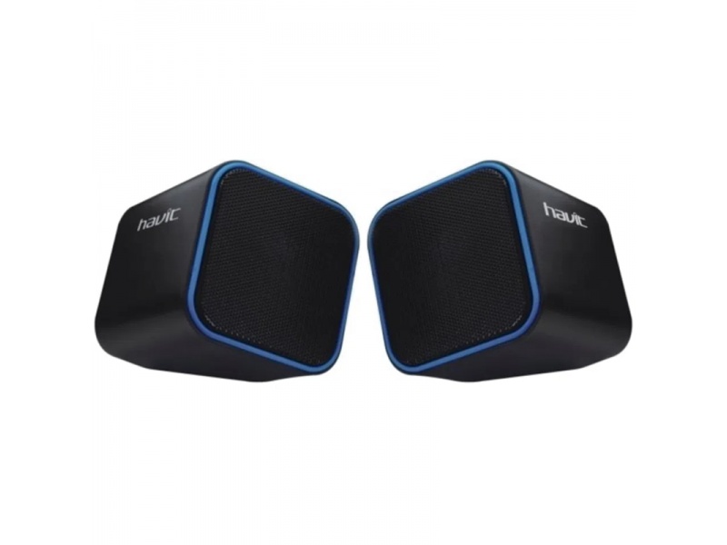 MINI PARLANTE CUBO PC NOTEBOOK LAPTOP ALIMENTACION USB 2.0 JACK 3.5MM HAVIT