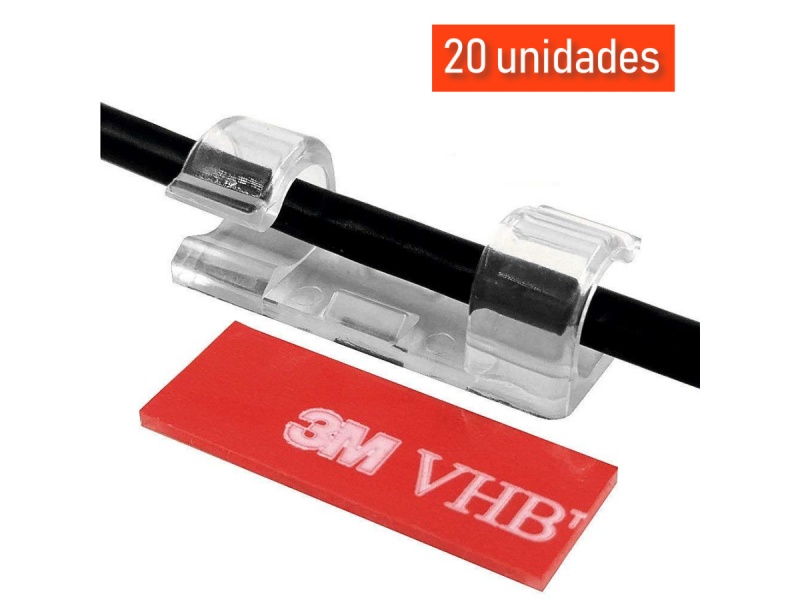 ORGANIZADOR PARA CABLE O GUIA ACOMODAR CABLES 20 UNIDADES (GRANDE)