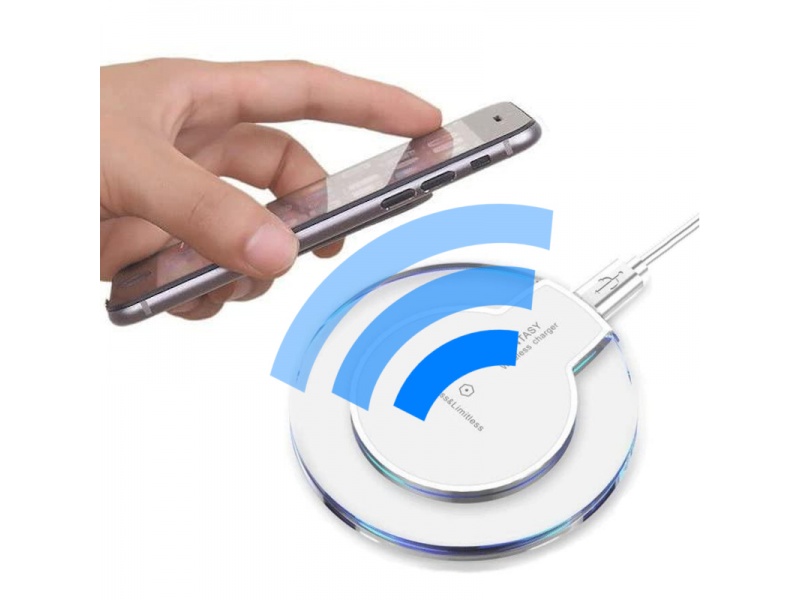 CARGADOR INALAMBRICO QI WIRELESS CHARGER PARA CELULAR SISTEMA DE CARGA SIN CABLE