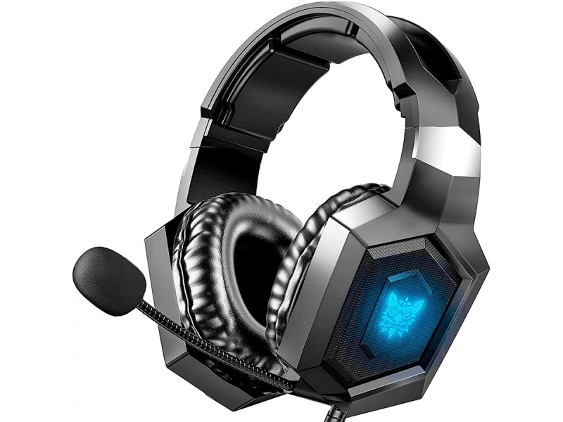 AURICULARES GAMER USB POWER Y JACK 3.5MM AUDIO DIRECTO LUZ LED MICROFONO PS4, XBOX, PC K8