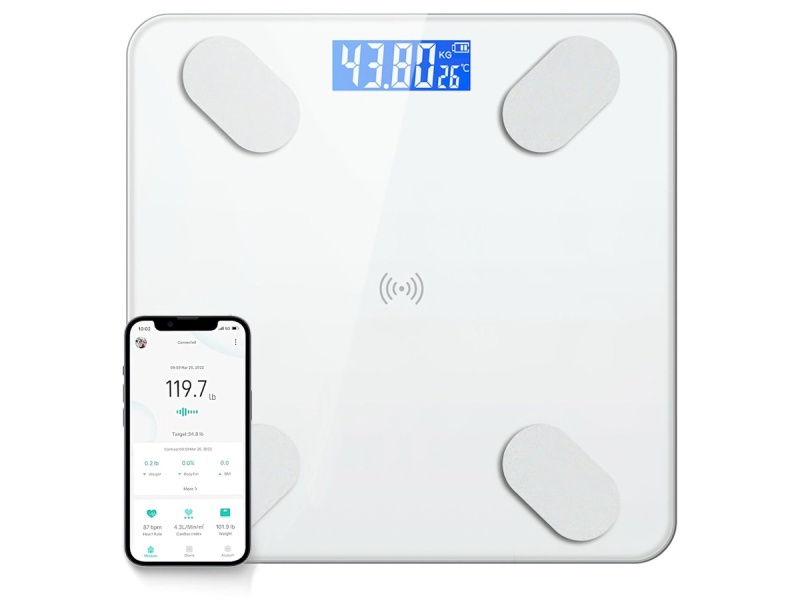 BALANZA DIGITAL DE BAO INTELIGENTE SMART SCALE APP BLUETOOTH PARA CELULAR A PILAS