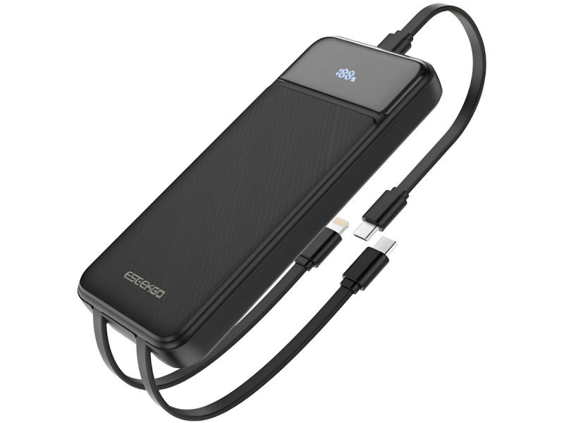 POWER BANK O BATERIA DE RESPALDO DE 3 CABLES USB CARGADOR DE EMERGENCIA 10000MAH PARA AVION P-12B