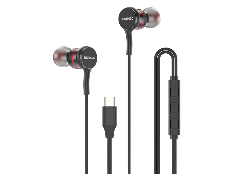 AURICULARES MANOS LIBRES IN-EAR CON CABLE USB-C TIPO C E-68C