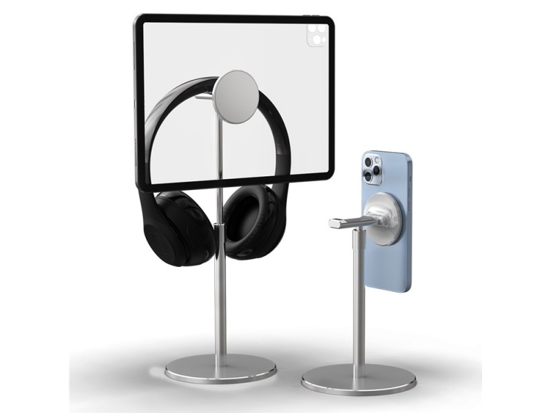 SOPORTE MAGSAFE MAGNETICO DE ALUMINIO PARA MESA ESCRITORIO AURICULARES IPHONE IPAD TABLETAS