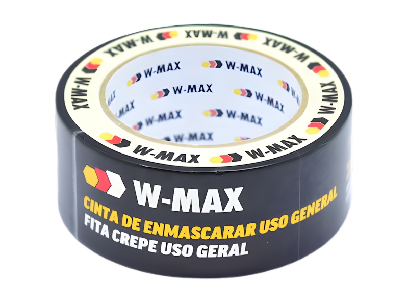 ROLLO CINTA PAPEL ENMASCARAR ADHESIVA AMARILLA 50M X 48MM PARA EMPAPELAR ANTES DE PINTAR