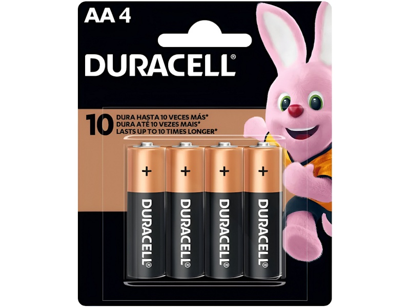 PILAS ALCALINAS DURACELL BLISTER PACK X4 AA 1.5V / 4 UNIDADES LR6