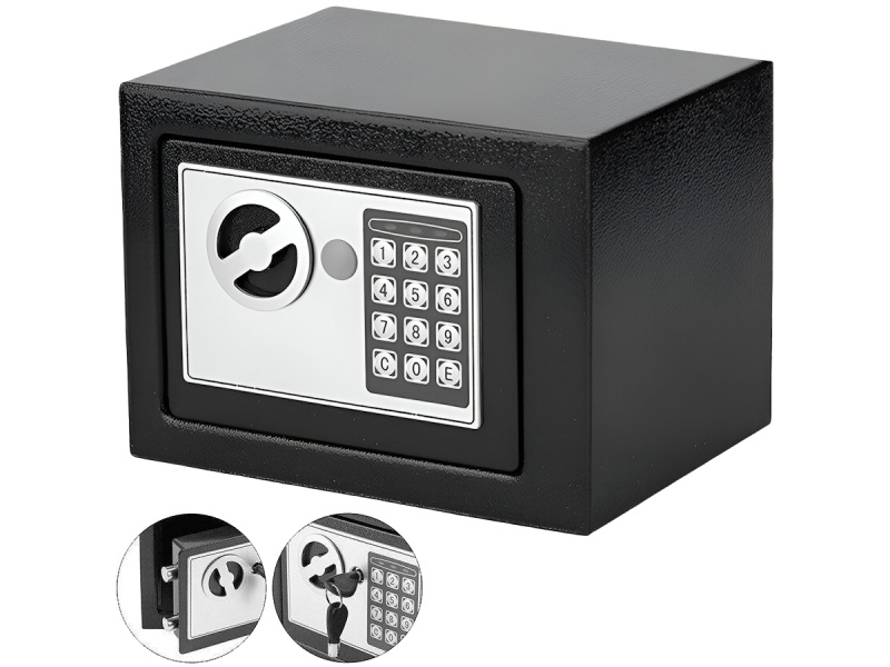 CAJA FUERTE DIGITAL CON LLAVE Y COMBINACION DE NUMEROS DIGITAL PARA EMPOTAR EN LA PARED