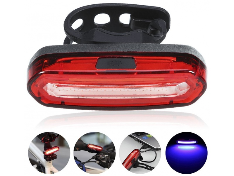 LUZ LED PARA BICICLETA DELANTERA O TRASERA RECARGABLE USB