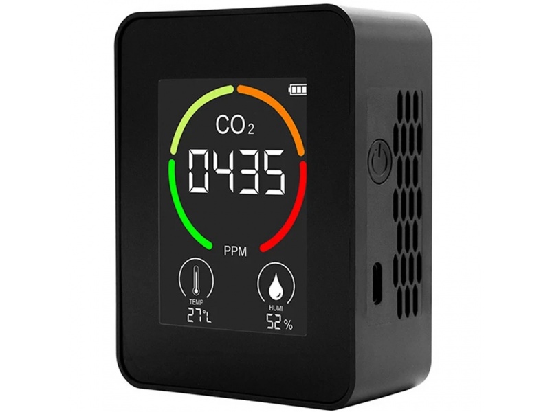 MEDIDOR O MONITOR DE CO2 CALIDAD DEL AIRE TERMOMETRO HIGROMETRO