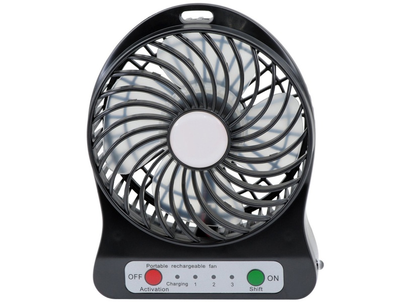 MINI VENTILADOR PORTABLE DE MESA O DE PLAYA RECARGABLE USB