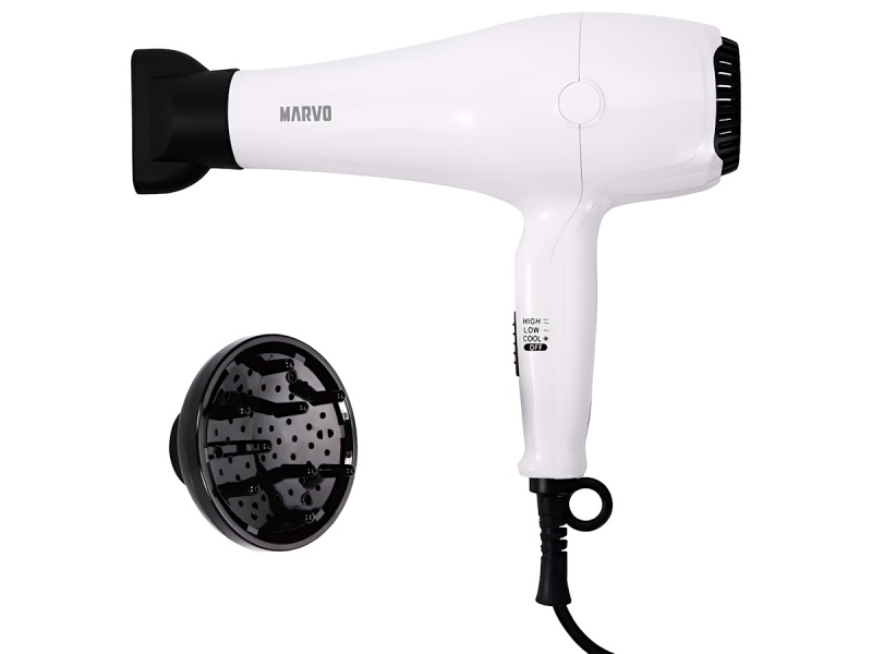 SECADOR DE PELO ALISADOR DE CABELLO 1800W CHITA ANTI FRIZZ MARVO HC-113