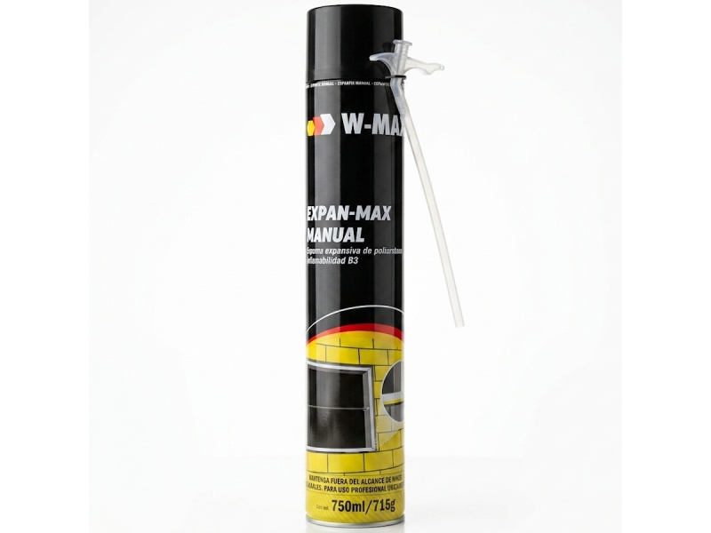 ESPUMA DE POLIURETANO EXPANSIVO 750ML / 715G CON CANULA W-MAX - WURTH