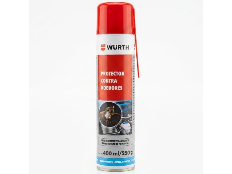 PROTECTOR CONTRA ROEDORES PARA CABLES REPELENTE RATAS Y RATONES WURTH 400ML EN SPRAY