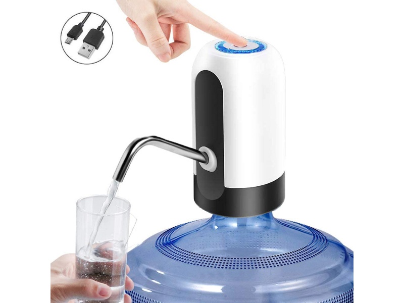 DISPENSADOR DE AGUA BIDON BOMBA DE AGUA ELECTRICA AUTOMATICA RECARGABLE