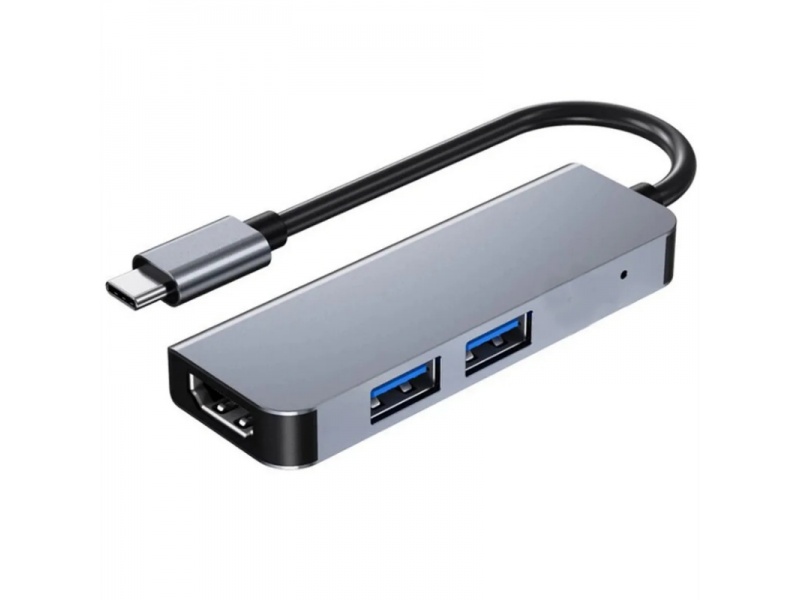 ADAPTADOR HUB USB-C A HDMI USB 3.0 TIPO C 3 EN 1 MACBOOK