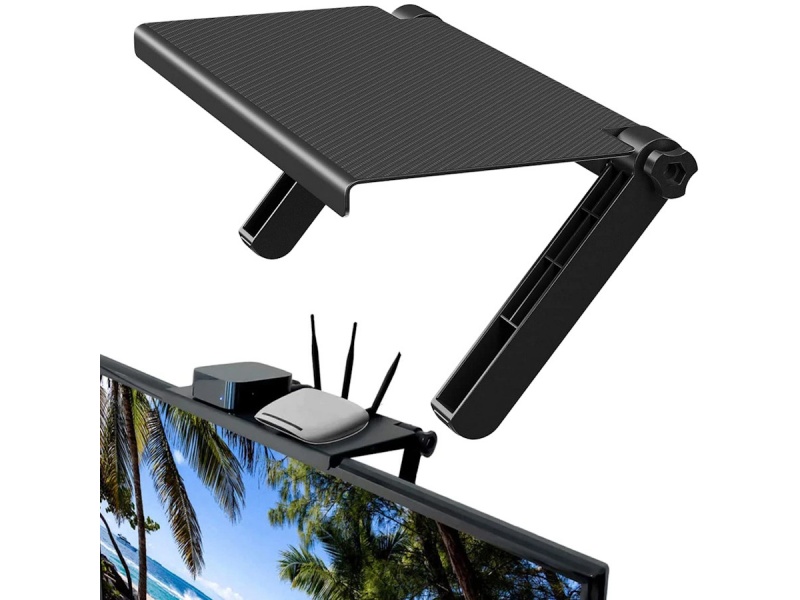 SOPORTE ESTANTE AJUSTABLE 360 EN TV PARA CANALERA TV BOX APPLE TV CONTROLES
