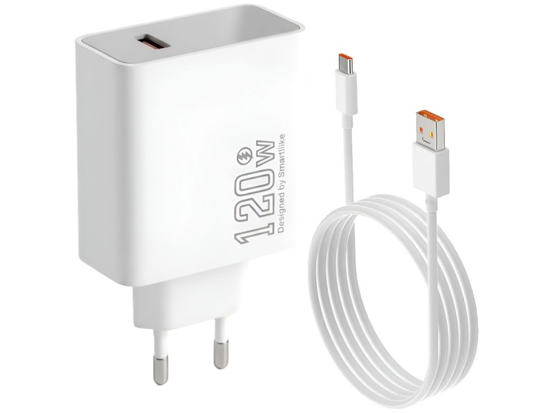 CARGADOR DE PARED 120W GAN + CABLE USB-C SUPER FAST CHARGER CARGA RAPIDA CELULAR TABLE NOTEBOOK